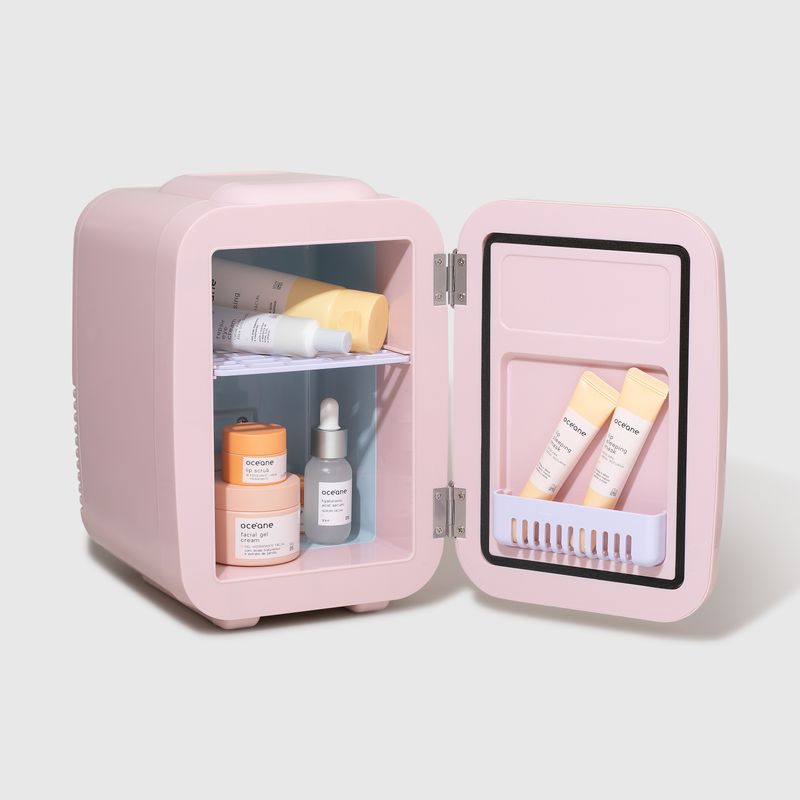 Mini Geladeira Rosa - Skincare Fridge 4L
