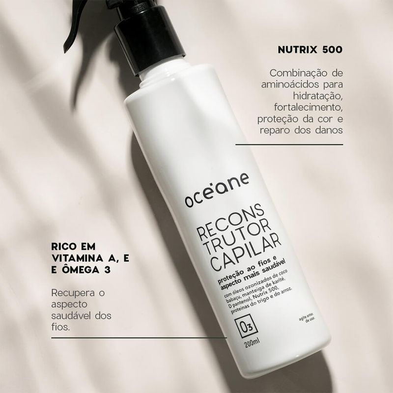 Kit Finalização Capilar Completa (reconstrutor + Protetor Térmico + Óleo)