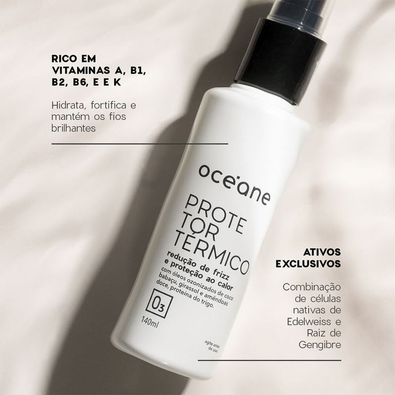 Kit Finalização Capilar Completa (reconstrutor + Protetor Térmico + Óleo)