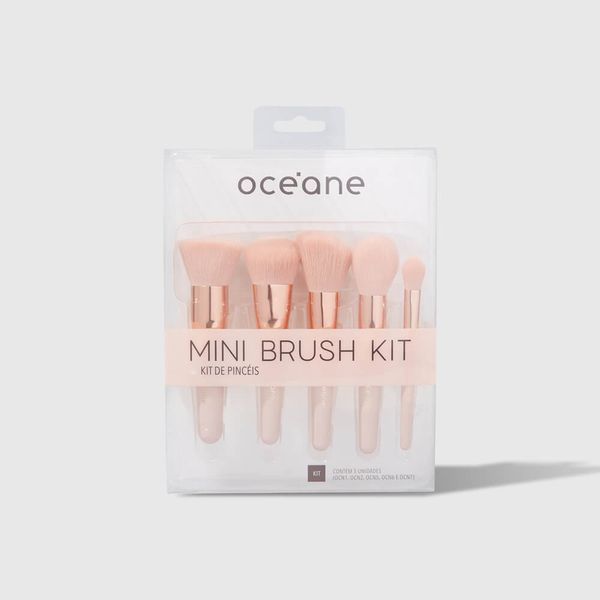 Mini Kit com 5 Pincéis - Mini Brush Kit