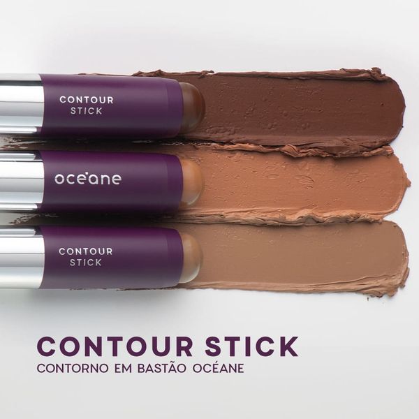 Cor Contorno em Bastão Marrom Médio - Contour Stick Caramel Océane Purple 6g