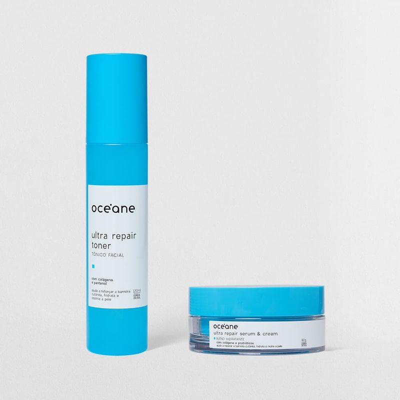 Kit Tônico Facial + Duo Sérum e Creme Hidratante Ultra Repair (2 Produtos)