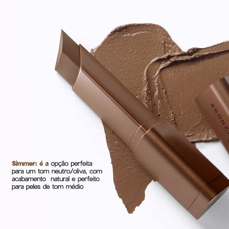 Bronzer em Bastão Marrom Médio - Bronzer Contour Stick Edition Simmer 8g