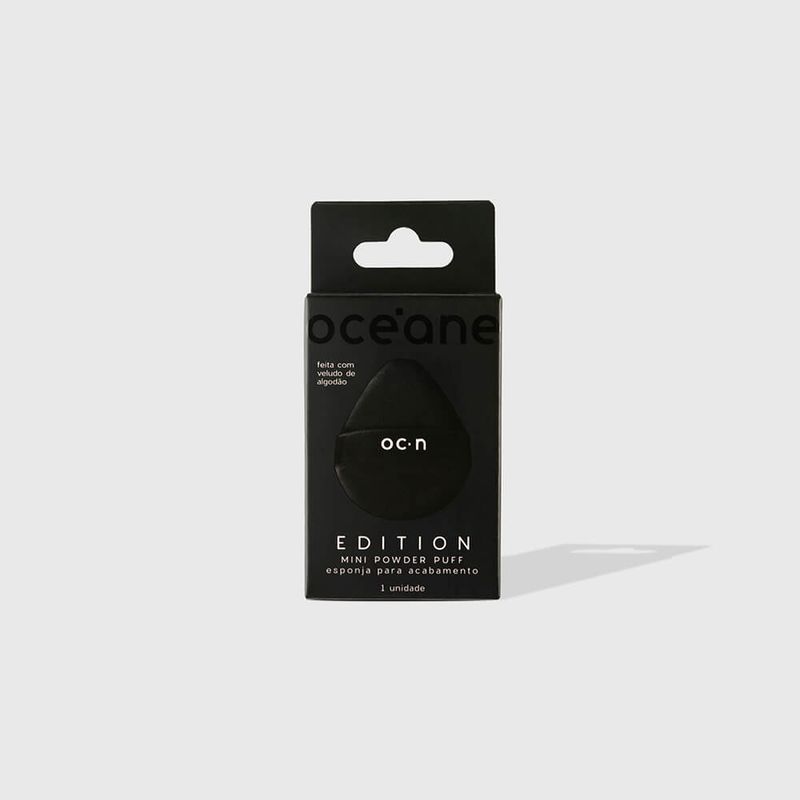Mini Esponja para Acabamento Preta - Mini Powder Puff Edition